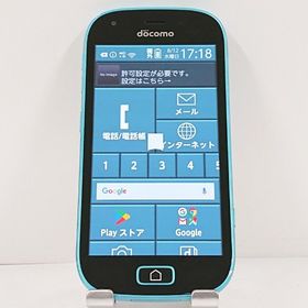 らくらくスマートフォン me F-03K ドコモ ブルー c22019