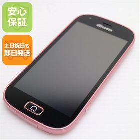 安心保証 新品同様 F-03K らくらくスマートフォン me ピンク 本体 白ロム