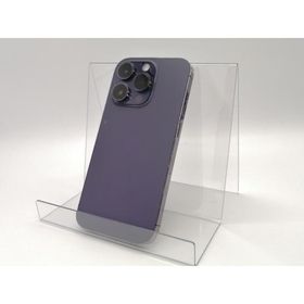 【中古】Apple au 【SIMフリー】 iPhone 14 Pro 256GB ディープパープル MQ1E3J/A【錦糸町北口】保証期間１ヶ月【ランクC】