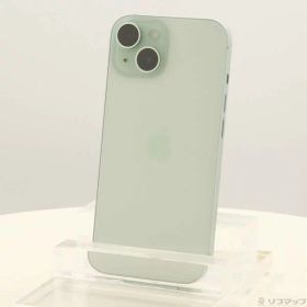 【中古】Apple(アップル) iPhone15 128GB グリーン MTMM3J／A SIMフリー 【198-ud】
