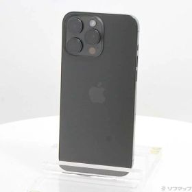【中古】Apple(アップル) iPhone15 Pro Max 1TB ブラックチタニウム MU6Y3J／A SIMフリー 【198-ud】