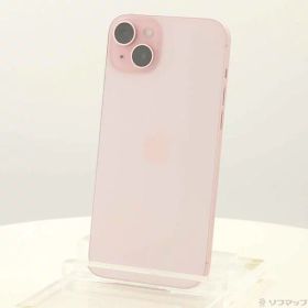 【中古】Apple(アップル) iPhone15 Plus 128GB ピンク NU093J／A SIMフリー 【196-ud】