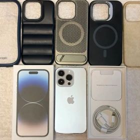iPhone 14 Pro 128GB シルバー 本体（ケース5つ付属）