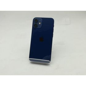 【中古】Apple SoftBank 【SIMロック解除済み】 iPhone 12 mini 64GB ブルー MGAP3J/A【広島】保証期間１ヶ月【ランクC】