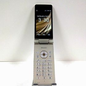 AQUOS ケータイ SH-02L ドコモ ゴールド c21855