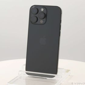 (中古)Apple iPhone16 Pro Max 256GB ブラックチタニウム MYWG3J/A SIMフリー(377-ud)