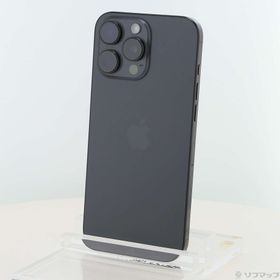 (中古)Apple iPhone16 Pro Max 256GB ブラックチタニウム MYWG3J/A SIMフリー(258-ud)