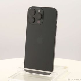 (中古)Apple iPhone16 Pro Max 1TB ブラックチタニウム MYWQ3J/A SIMフリー(198-ud)