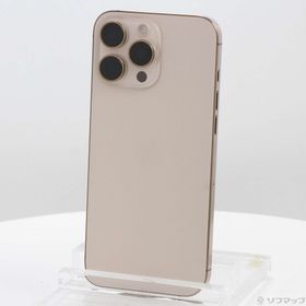 (中古)Apple iPhone16 Pro Max 256GB デザートチタニウム MYWJ3J/A SIMフリー(377-ud)