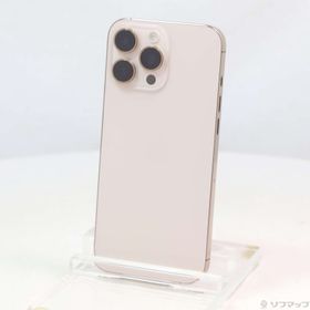 (中古)Apple iPhone16 Pro Max 256GB デザートチタニウム MYWJ3J/A SIMフリー(349-ud)