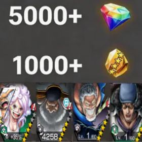 ワンピースバウンティラッシュ Bonney+Saturn+Garp+Kuzan💎5000+✨1000+