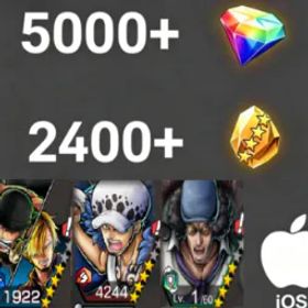 ワンピースバウンティラッシュ Zoro&Sanji +Law+Kuzan💎5000+✨2400+