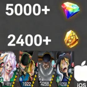 ワンピースバウンティラッシュ Bonney+Zoro&Sanji+Sabo+Saturn💎5000+✨2400+