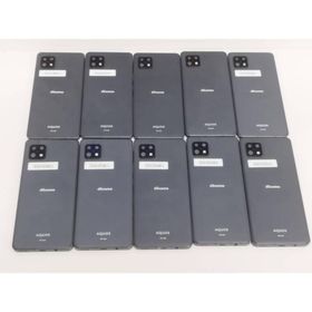 【良品】AQUOS sense6 SH-54B/64GB/Android/ブラック/アンドロイド/スマートフォン/アクオス/10台まとめ売り！