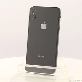 〔中古〕Apple(アップル) iPhoneXS Max 256GB スペースグレイ NT6U2J／A SIMフリー〔377-ud〕