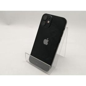 【中古】Apple SoftBank 【SIMロック解除済み】 iPhone 12 mini 64GB ブラック MGA03J/A【ECセンター】保証期間１ヶ月【ランクB】