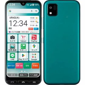 【中古】【安心保証】 かんたんスマホ3 A205KC[64GB] Y!mobile グリーン