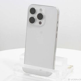〔中古〕Apple(アップル) iPhone15 Pro 256GB ホワイトチタニウム MTUD3J／A SIMフリー〔269-ud〕