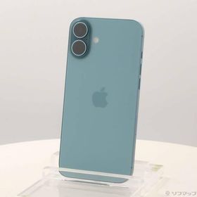 〔中古〕Apple(アップル) iPhone16 Plus 256GB ティール MXVL3J／A SIMフリー〔198-ud〕