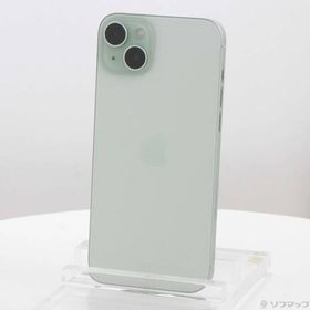 〔中古〕Apple(アップル) iPhone15 Plus 128GB グリーン MU0E3J／A SIMフリー〔305-ud〕