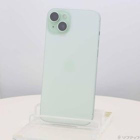 〔中古〕Apple(アップル) iPhone15 Plus 128GB グリーン MU0E3J／A SIMフリー〔305-ud〕