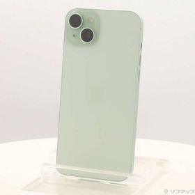 〔中古〕Apple(アップル) iPhone15 Plus 128GB グリーン MU0E3J／A SIMフリー〔377-ud〕