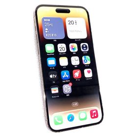 中古 ジャンクスマホ Apple iPhone14 Pro Max 128GB ゴールド MQ983J/A ※Lightning端子不良、背面レンズひび、保証無し返品返金不可の商品です 赤ロム保証なし