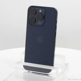 〔中古〕Apple(アップル) iPhone15 Pro 1TB ブルーチタニウム MTUU3J／A SIMフリー〔276-ud〕