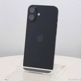 〔中古〕Apple(アップル) iPhone16 Plus 256GB ブラック MXVG3J／A SIMフリー〔348-ud〕
