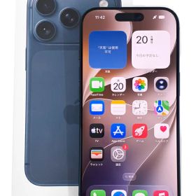 【Apple】アップル『iPhone17Pro/6.3inch/256GB/SIMフリー/ディープブルー』MG874J/A 2025年9月発売 スマートフォン 1週間保証【中古】