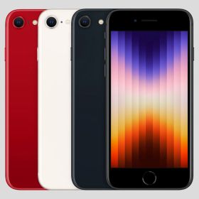 バッテリー100%【Bランク美品】- iPhone SE 第3世代 256GB SIMフリー ミッドナイト スターライト レッド【整備済み品】【バッテリー交換済】【中古スマホ】2022 本体 電池長持ち