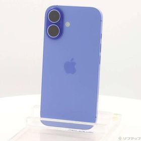 〔中古〕Apple(アップル) iPhone16 128GB ウルトラマリン 3N394J／A SIMフリー〔377-ud〕