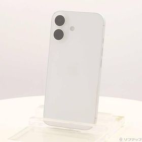 〔中古〕Apple(アップル) iPhone16 256GB ホワイト MYDX3J／A SIMフリー〔198-ud〕