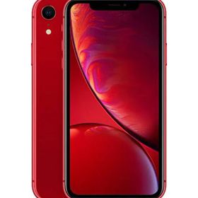 【中古】【安心保証】 iPhoneXR[64GB] SIMフリー レッド