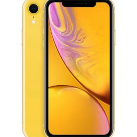【中古】【安心保証】 iPhoneXR[64GB] SIMフリー イエロー