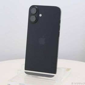 〔中古〕Apple(アップル) iPhone16 Plus 256GB ブラック MXVG3J／A SIMフリー〔377-ud〕