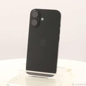 〔中古〕Apple(アップル) iPhone16 256GB ブラック MYDW3J／A SIMフリー〔269-ud〕