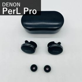 デノン Denon PerL Pro AH-C15PL AHC15PLBKEM ワイヤレスイヤホン ブラック Bluetooth アダプティブノイズキャンセリング パーソナライズ機能 aptX Lossless マルチポイント ワイヤレス充電 IPX4防滴