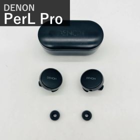デノン Denon PerL Pro AH-C15PL ワイヤレスイヤホン ブラック Bluetooth アダプティブ ノイズキャンセリング aptX Lossless マルチポイント対応 パーソナライズ機能 ワイヤレス充電対応 IPX4 防滴 マイク付き