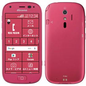 【中古】Bランク【やや傷や汚れあり】 SIMロック解除済み 元docomo らくらくスマートフォン4 F-04J ピンク 本体のみ 判定○ 送料無料 父の日 母の日 プレゼント