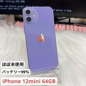 スマートフォン/携帯電話 スマートフォン本体 Apple iPhone 12 mini SIMフリー / ブラック / 64GB 新品¥75,800 中古 
