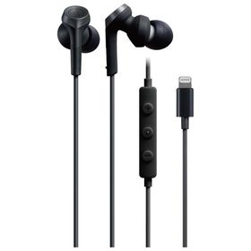 オーディオテクニカ ダイナミック密閉型Lightningコネクタイヤホン(ブラック) ATH-CKS330LI-BK 返品種別A