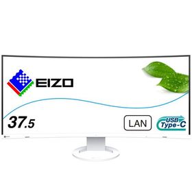 EIZO 液晶ディスプレイ(37.5型/曲面型/IPS/UWQHD+ 3840×1600/60Hz/5ms/HDMI/DP/USB Type-C/VESA/PBP対応)(ホワイト) FlexScan EV3895-WT 返品種別B