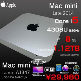 Mac mini（Late 2014）MGEQ2J/A 1.12TB 8GB⑤-