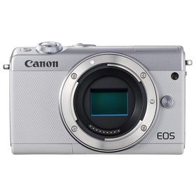 ミラーレス一眼 中古 Canon キャノン EOS M100 ホワイト ボディ 新品SDカード付
