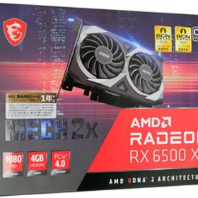 玄人志向 グラフィックボード AMD Radeon RX6500XT GDDR6 4GB 搭載