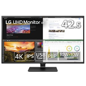 LG モニター ディスプレイ 43UN700-B 42.5インチ/4K/HDR対応/IPS非光沢/HDMI×4,DP,USB Type-C/スピーカー/ブルーライト低減、フリッカーセーフ/リモコン付属 /3年安心・無輝点保証