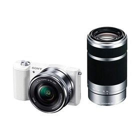 ソニー ミラーレス一眼 α5100 ダブルズームキット E PZ 16-50mm F3.5-5.6 OSS + E 55-210mm F4.5-6.3 OSS ホワイト ILCE-5100Y