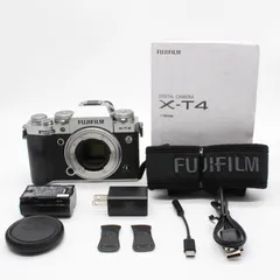 ★美品★ショット数10,652★FUJIFILM X-T4 ボディ シルバー ミラーレス一眼カメラ