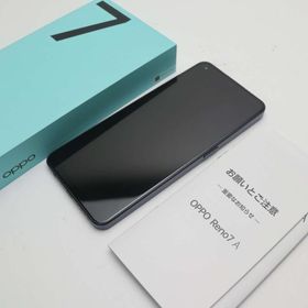 新品同様 OPPO Reno7A A201OP ブラック スマホ 中古あすつく 土日祝発送 即日発送